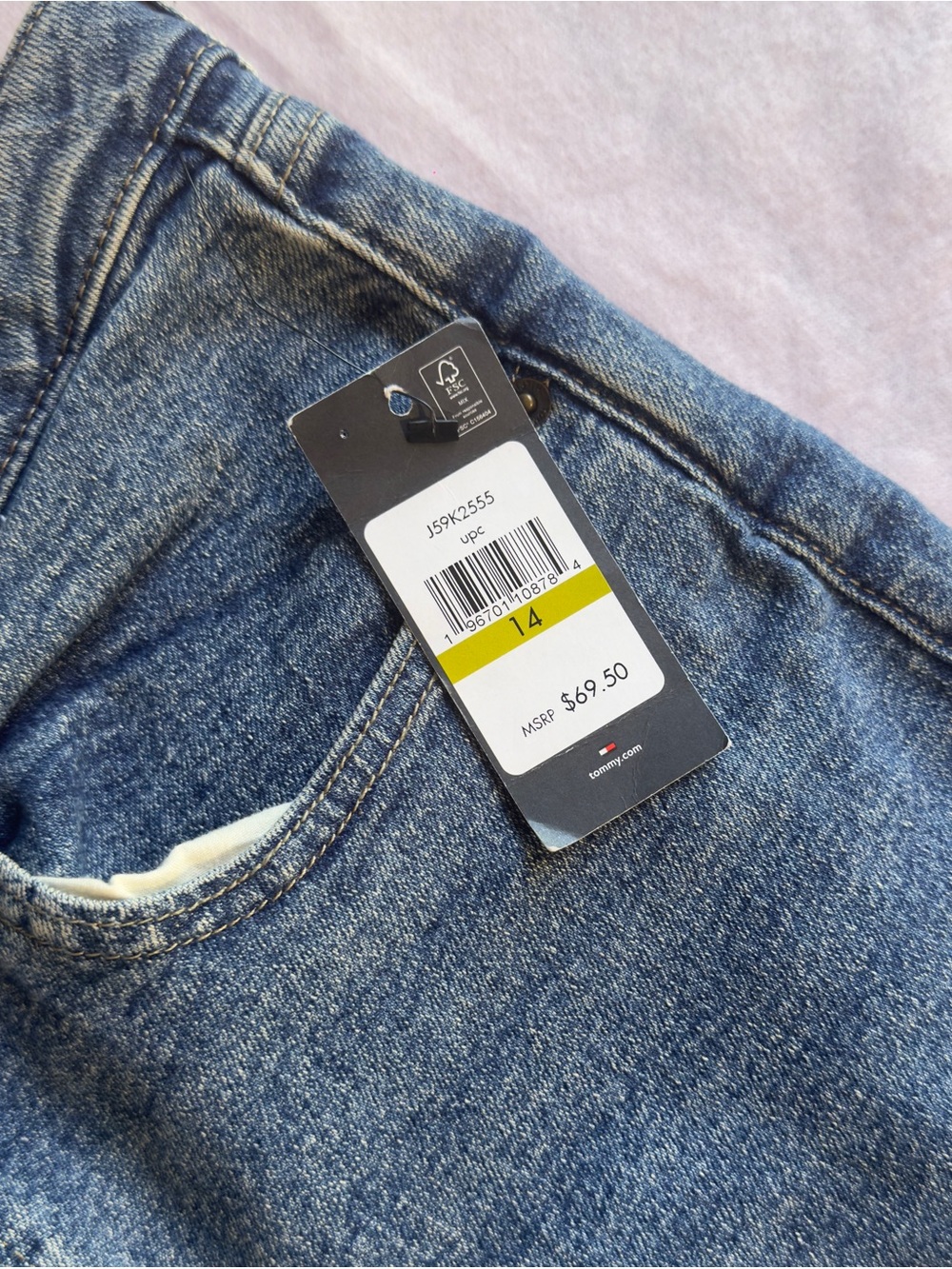 Tommy Hilfiger Women's Curvy Skinny Ankle Jeans in Medium Blue Wash Size 14 - Picture 9 of 9
